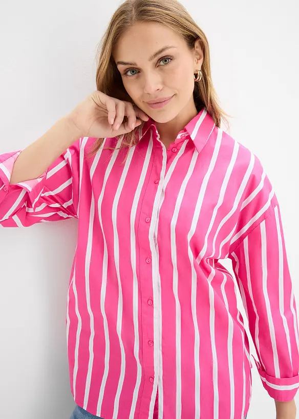 Camicia in popeline di cotone, bonprix