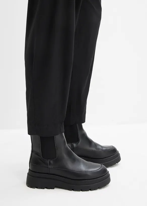 Pantaloni barrel con vita comoda, bonprix