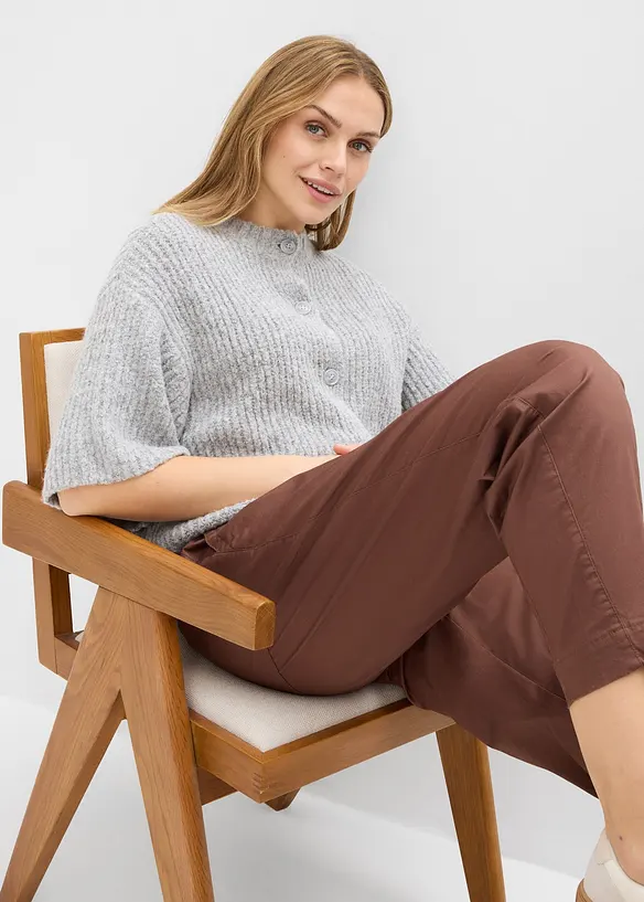 Pantaloni barrel con vita comoda, bonprix