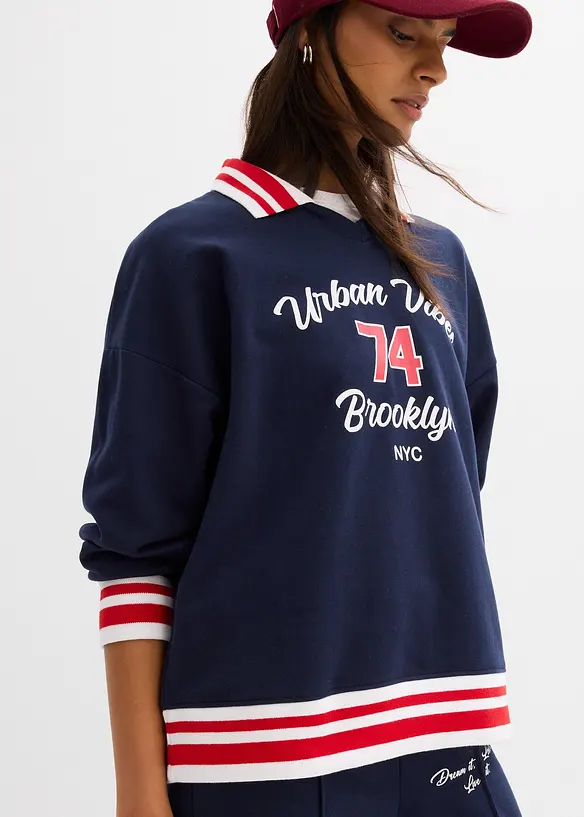 Felpa oversize in puro cotone biologico, bonprix