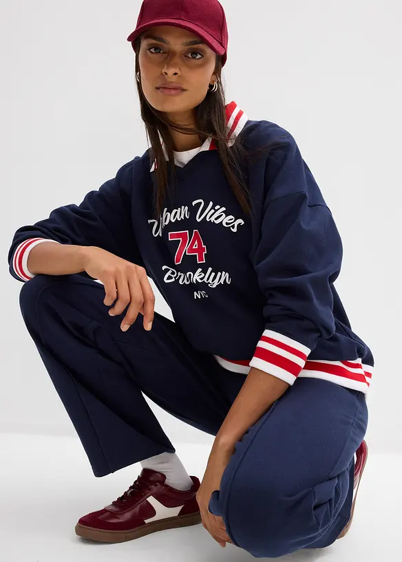 Felpa oversize in puro cotone biologico, bonprix