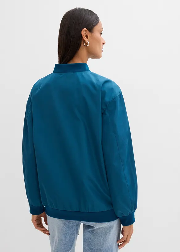 Giubbotto bomber con fodera leopardata, bonprix