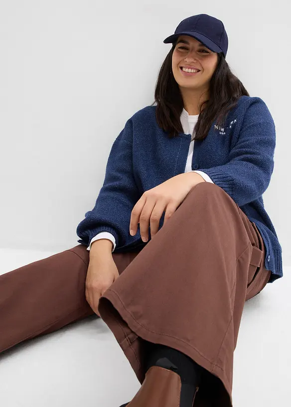 Pantaloni cargo in misto cotone elasticizzato, bonprix