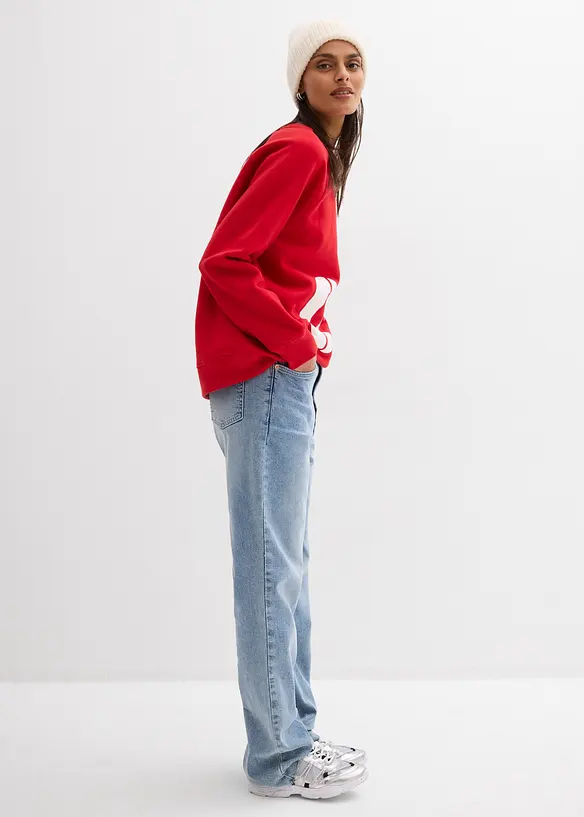 Felpa oversize in puro cotone biologico, bonprix