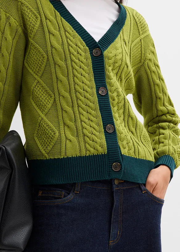 Cardigan in puro cotone, bonprix