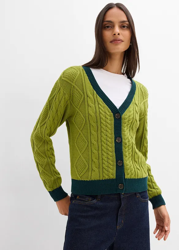 Cardigan in puro cotone, bonprix