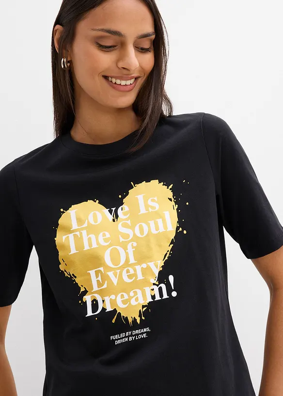 T-shirt in puro cotone biologico, bonprix