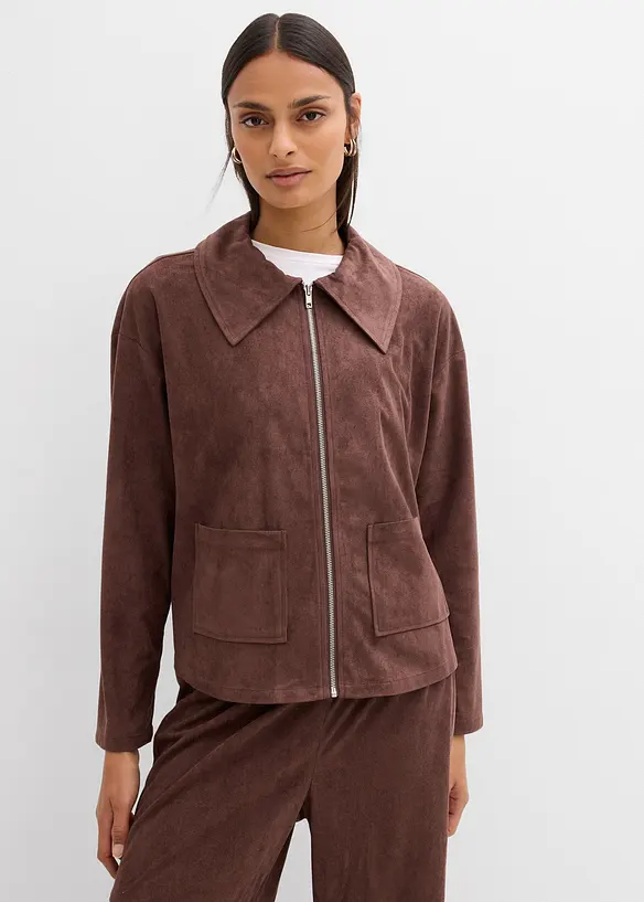 Giacca-camicia in similpelle, bonprix