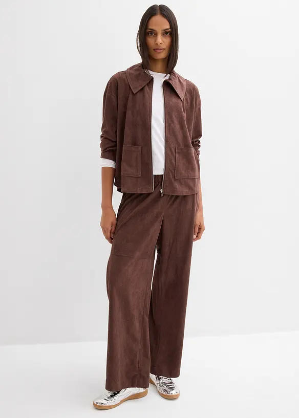 Giacca-camicia in similpelle, bonprix