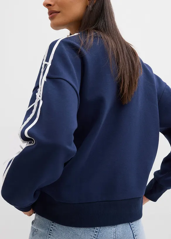 Felpa oversize in misto cotone morbido, bonprix