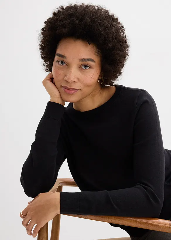 Maglione in filato fine, bonprix