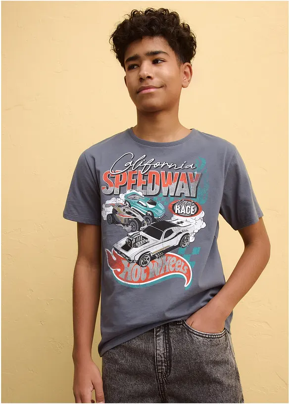 T-shirt Hot Wheels in puro cotone, HOT WHEELS