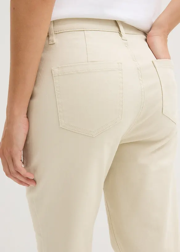 Pantaloni cropped in twill, bonprix