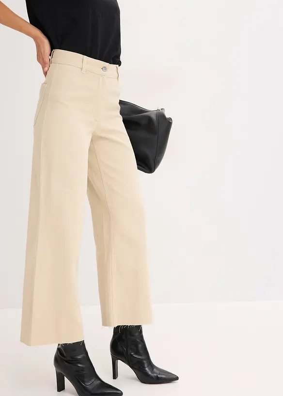 Pantaloni in twill di puro cotone, bonprix