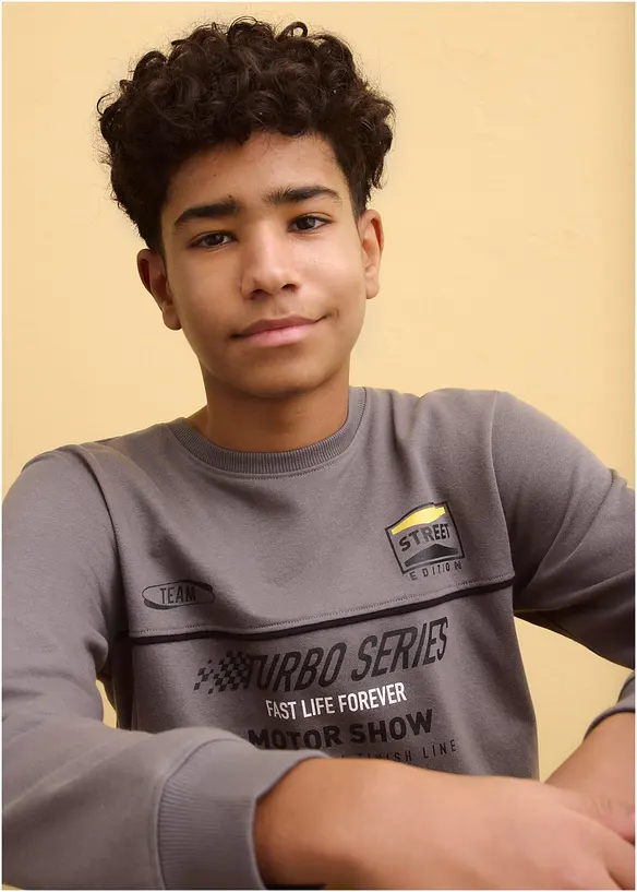 Felpa in misto cotone morbido, bonprix