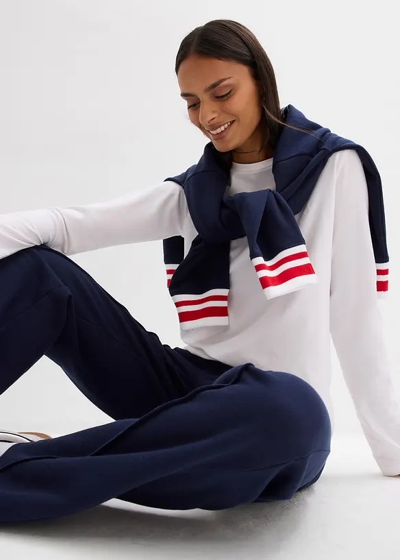 Pantaloni in felpa di puro cotone biologico, bonprix