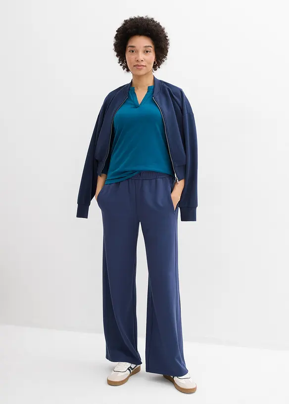 Maglia serafino lunga fino ai fianchi, bonprix