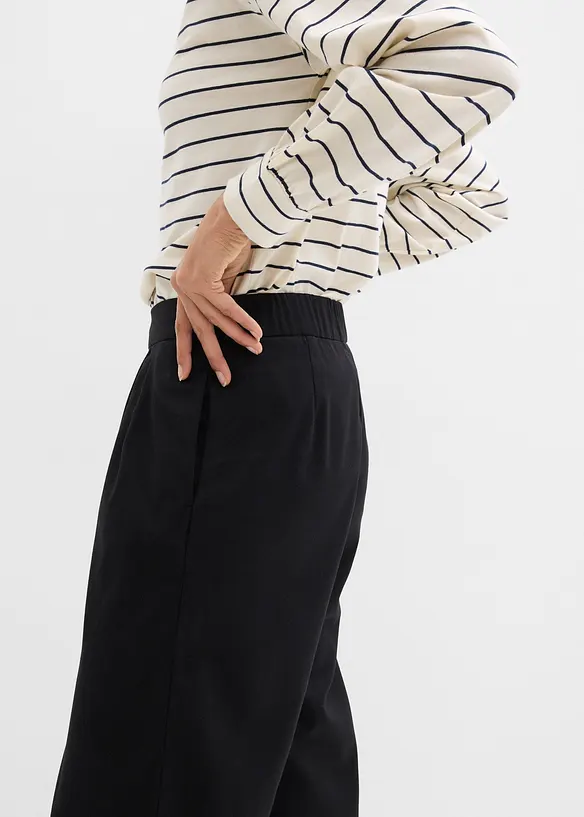 Pantaloni con pinces in misto viscosa, bonprix