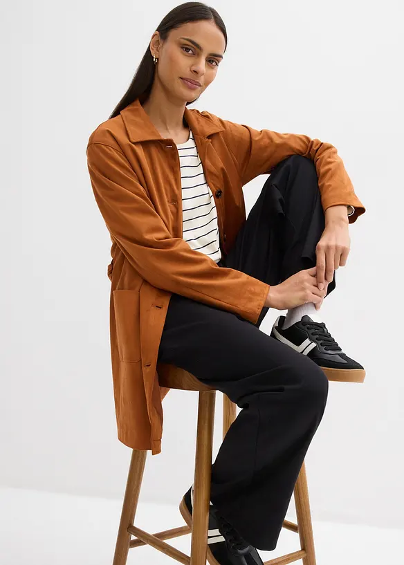 Pantaloni con pinces in misto viscosa, bonprix