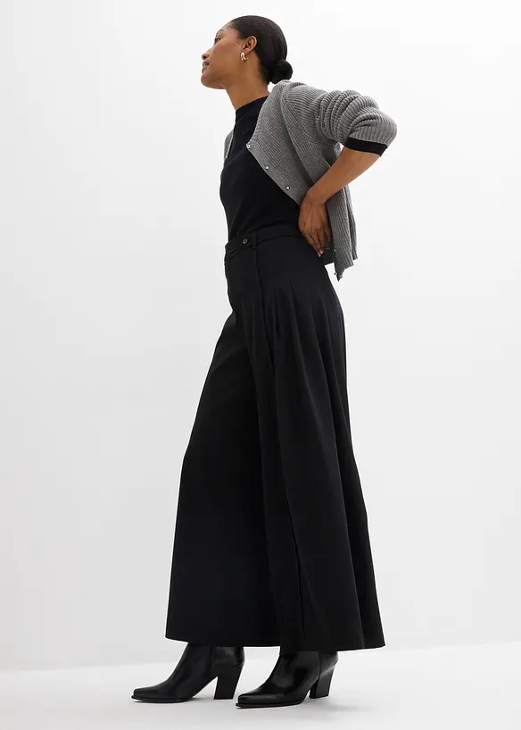 Pantaloni larghi con vita comoda, bonprix