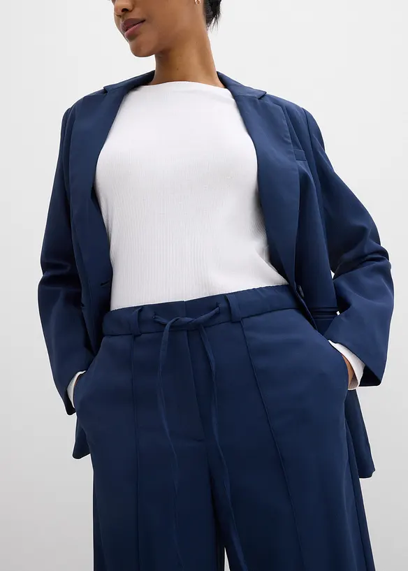 Pantaloni dritti con laccetto, bonprix