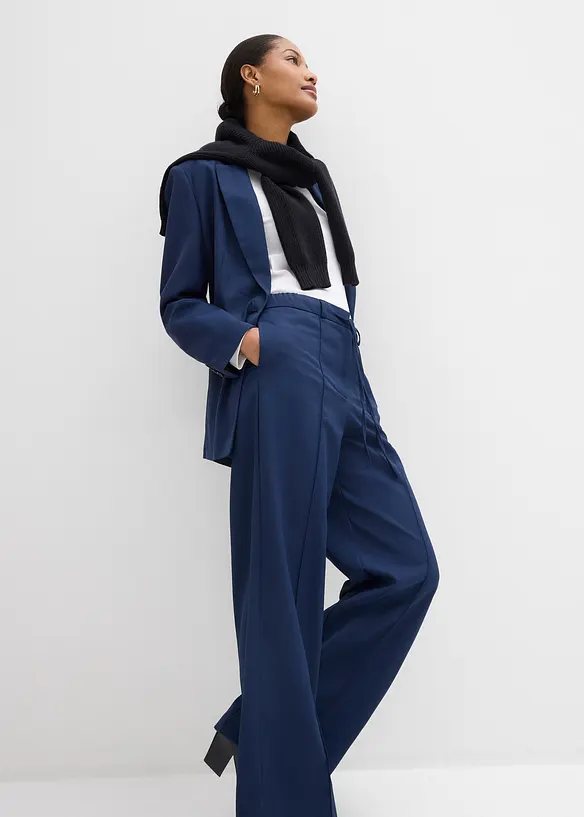 Pantaloni dritti con laccetto, bonprix