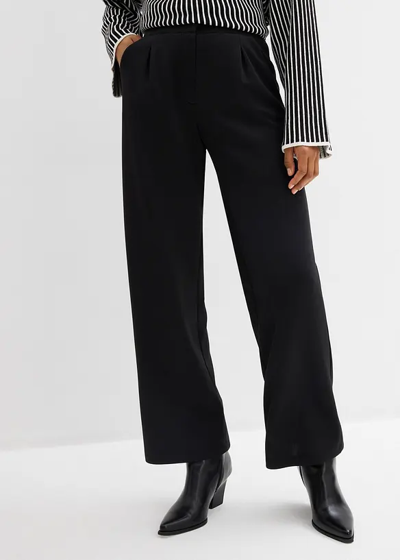 Pantaloni comodi in felpa fluida, bonprix