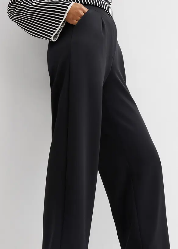 Pantaloni comodi in felpa fluida, bonprix