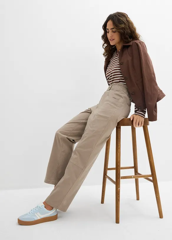 Pantaloni cargo in twill, bonprix