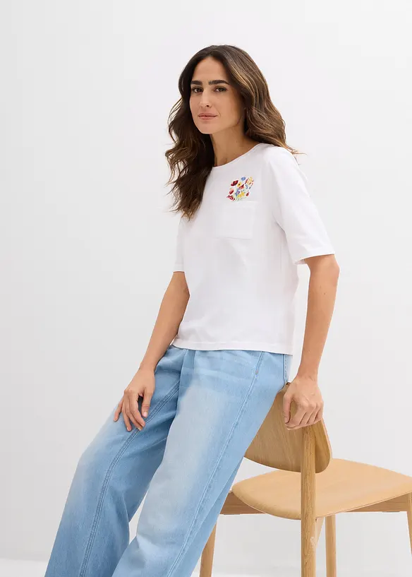 T-shirt in puro cotone biologico, bonprix