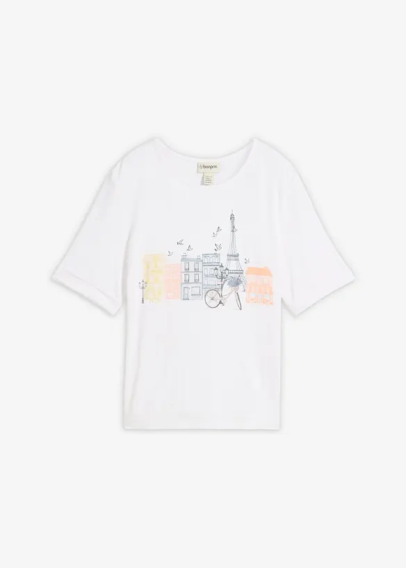 T-shirt in misto viscosa, bonprix