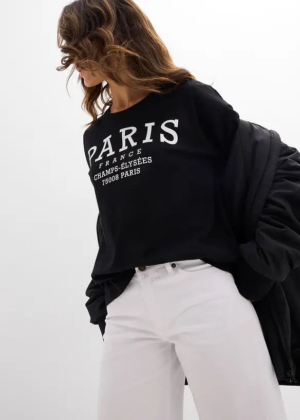 T-shirt larga in puro cotone biologico, bonprix