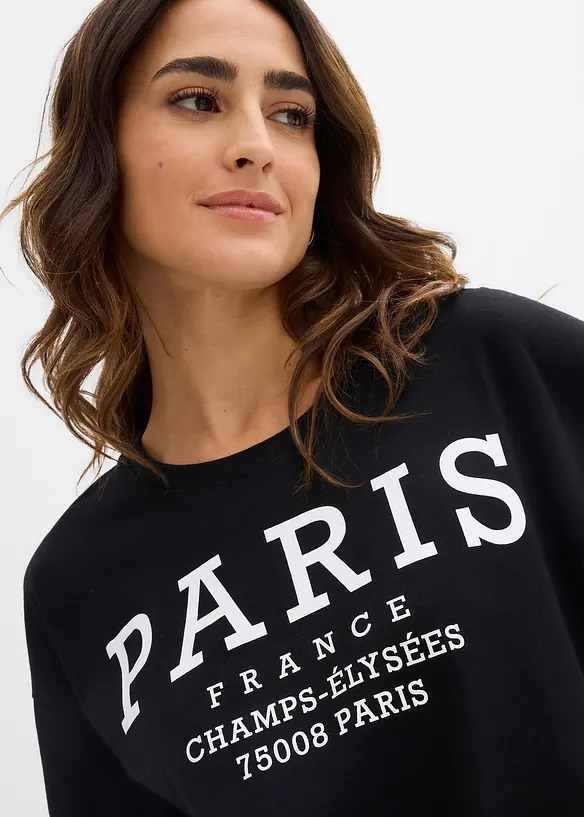 T-shirt larga in puro cotone biologico, bonprix