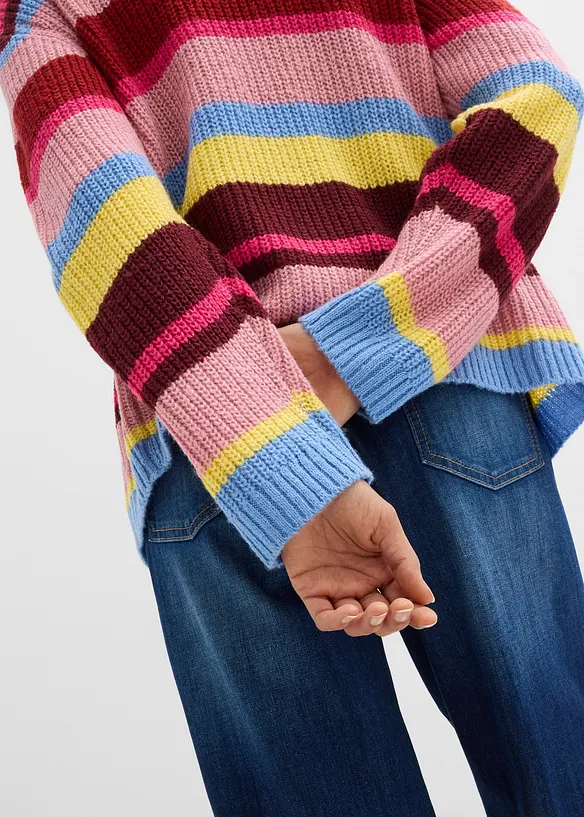 Cardigan oversize con percentuale di lana, bonprix