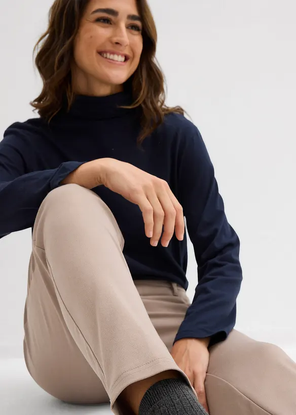 Pantaloni chino in misto viscosa, bonprix