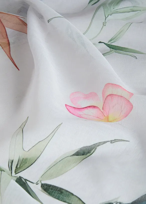 Tenda trasparente in fantasia floreale (pacco da 1), bonprix