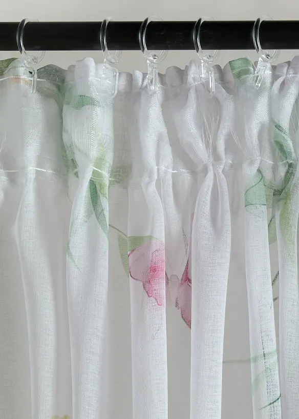 Tenda trasparente in fantasia floreale (pacco da 1), bonprix