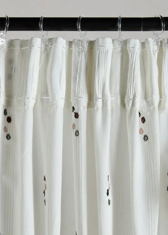 Tenda in cotone biologico con pois ricamati (pacco da 1), bonprix