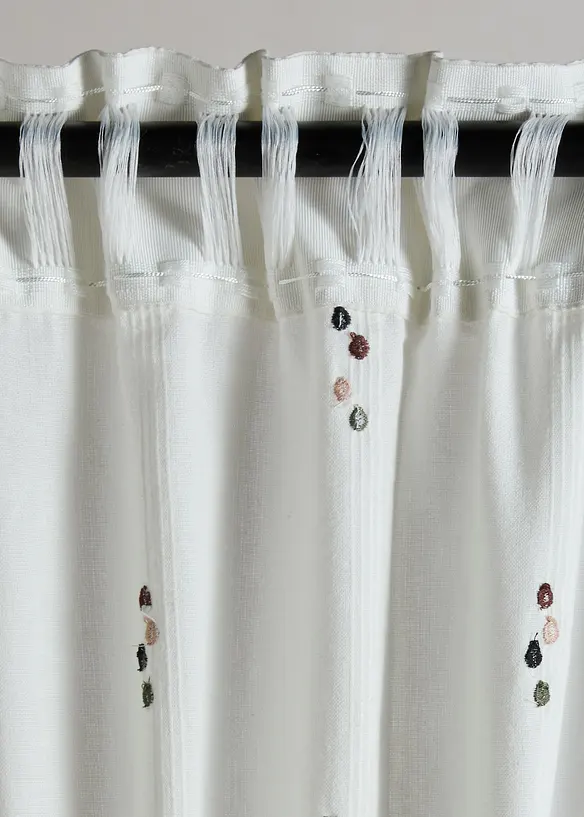 Tenda in cotone biologico con pois ricamati (pacco da 1), bonprix
