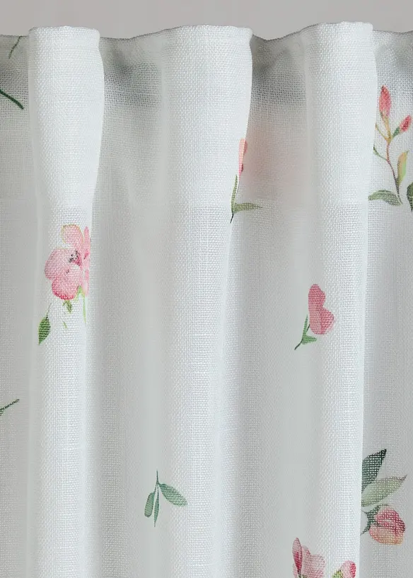 Tenda trasparente a fiori (pacco da 1), bonprix