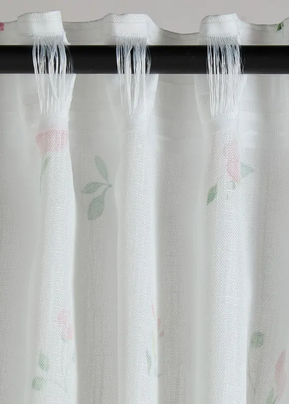 Tenda trasparente a fiori (pacco da 1), bonprix