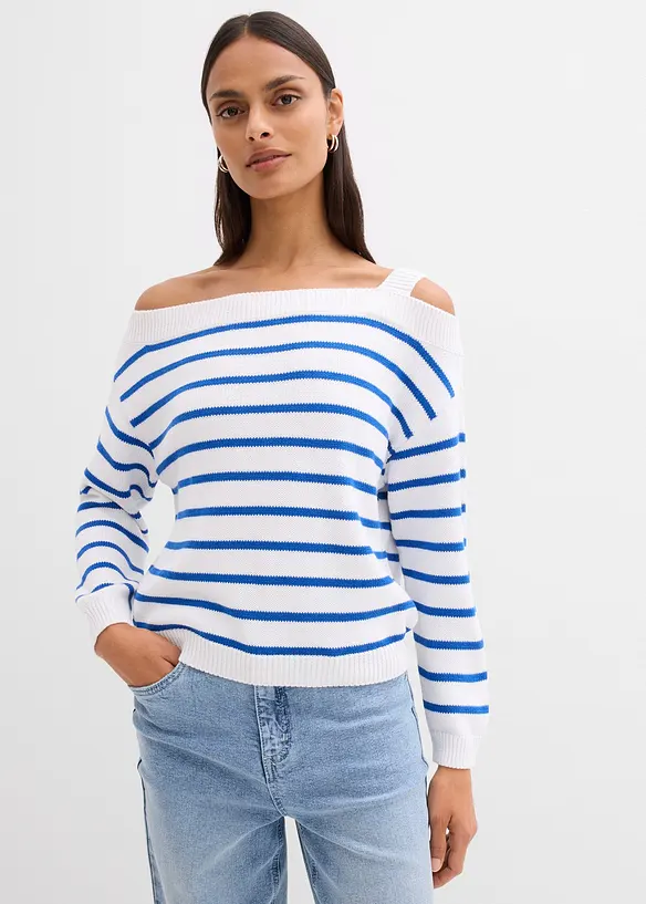 Maglione monospalla largo, bonprix