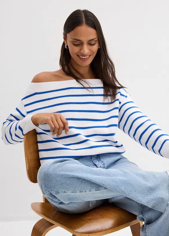 Maglione monospalla largo, bonprix