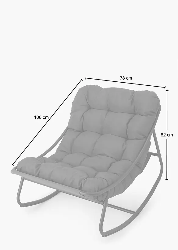 Poltrona a dondolo da giardino, bonprix