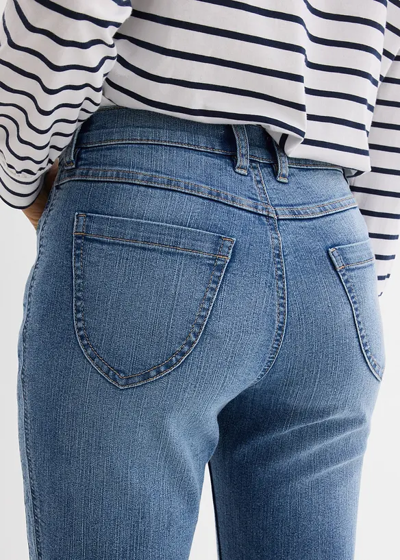 Jeans straight, vita alta, bonprix