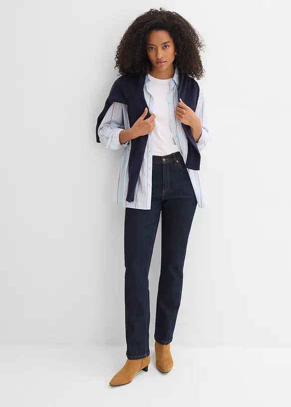 Jeans straight, vita alta, bonprix