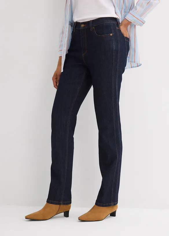 Jeans straight, vita alta, bonprix