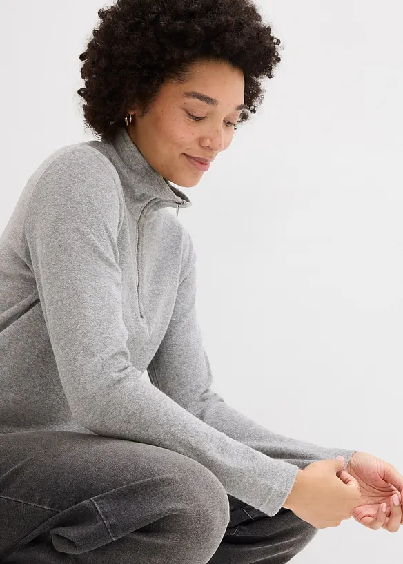 Maglia a maniche lunghe in spugna, bonprix