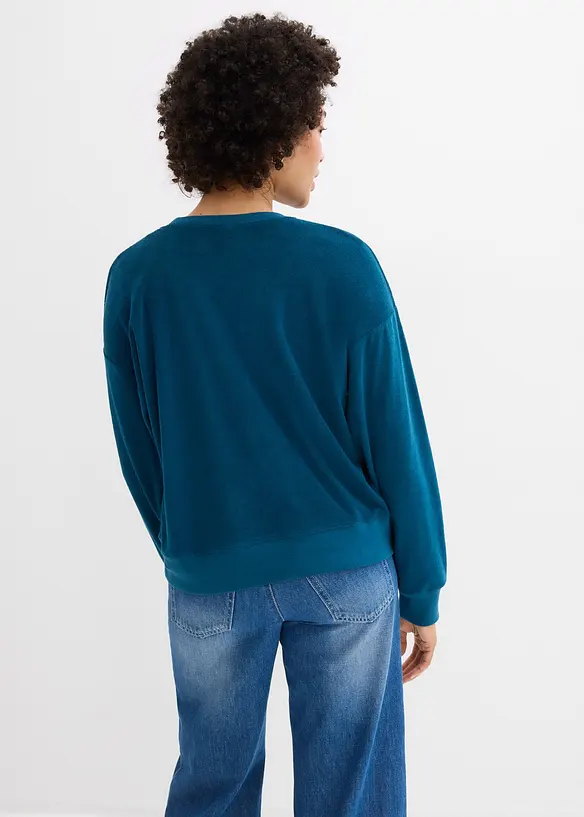 Maglia in spugna a maniche lunghe, bonprix