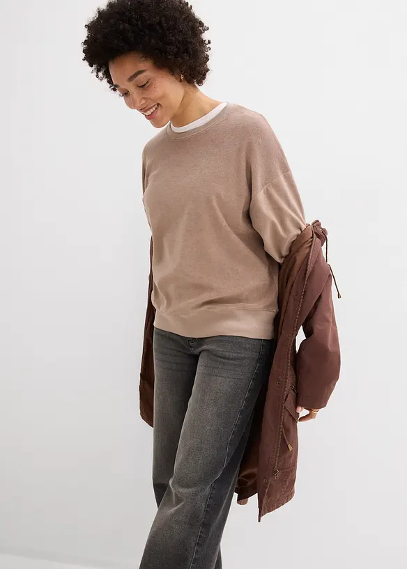 Maglia in spugna a maniche lunghe, bonprix